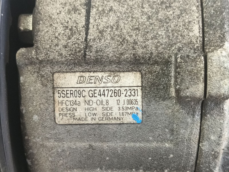 Recambio de compresor aire acondicionado para toyota yaris (_p9_) 1.3 vvt-i (scp90_) referencia OEM IAM 883100D202  