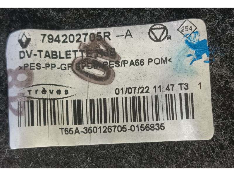 Recambio de bandeja trasera para renault captur ii (hf_) tce 140 (hfn0) referencia OEM IAM 794202705R  