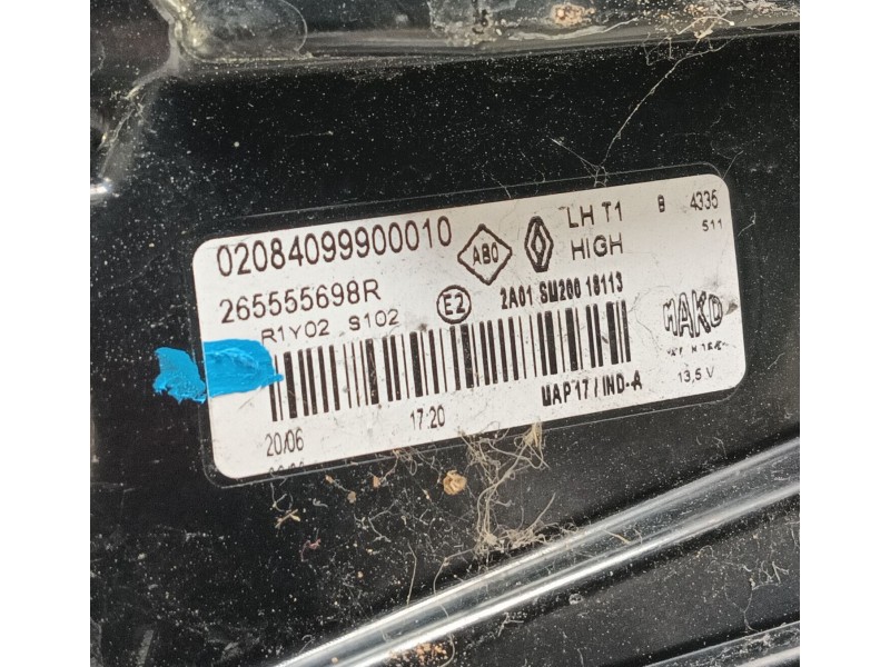 Recambio de piloto trasero izquierdo para renault captur ii (hf_) tce 140 (hfn0) referencia OEM IAM 265555698R  