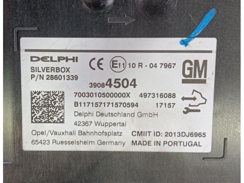 Recambio de sistema audio / radio cd para opel astra k (b16) 1.4 turbo (68) referencia OEM IAM   