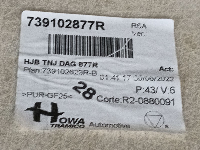 Recambio de techo interior para renault captur ii (hf_) tce 140 (hfn0) referencia OEM IAM   