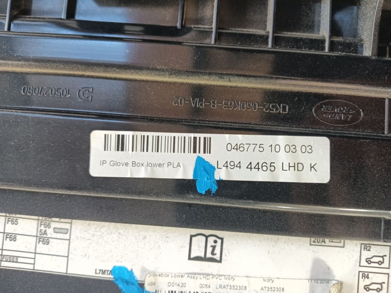 Recambio de guantera para land rover range rover sport ii (l494) 4.4 sdv8 4x4 referencia OEM IAM   