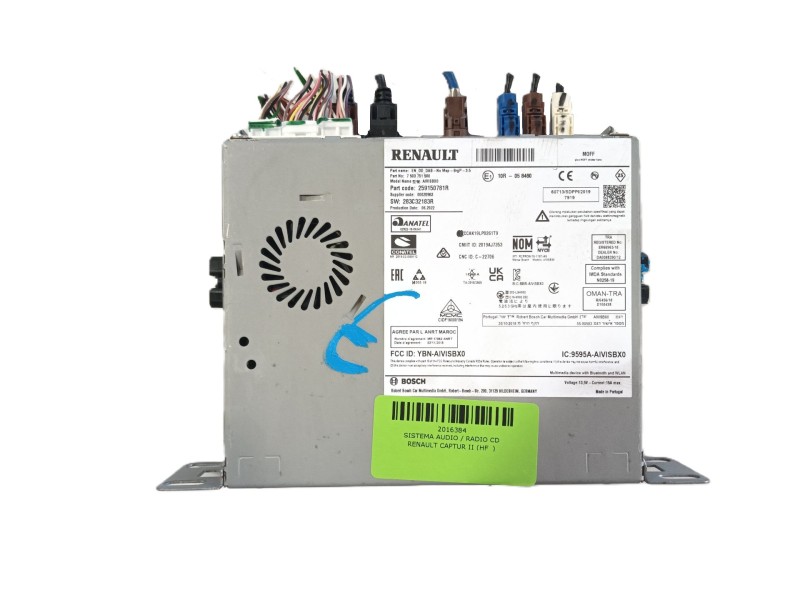 Recambio de sistema audio / radio cd para renault captur ii (hf_) tce 140 (hfn0) referencia OEM IAM   