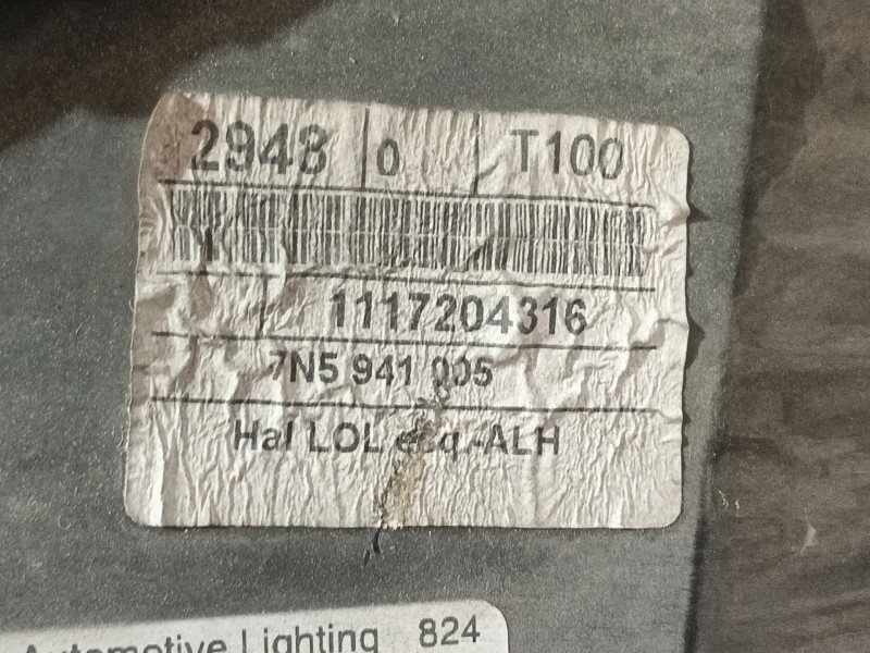Recambio de faro izquierdo para seat alhambra (710, 711) 2.0 tdi referencia OEM IAM 7N5941005F 0301243201 