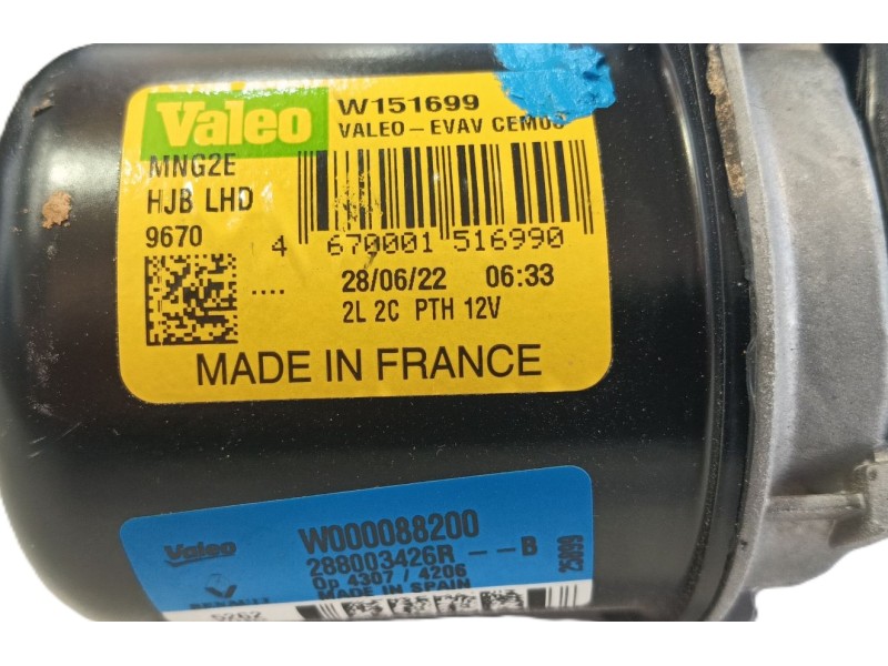 Recambio de motor limpia delantero para renault captur ii (hf_) tce 140 (hfn0) referencia OEM IAM 288153025R  