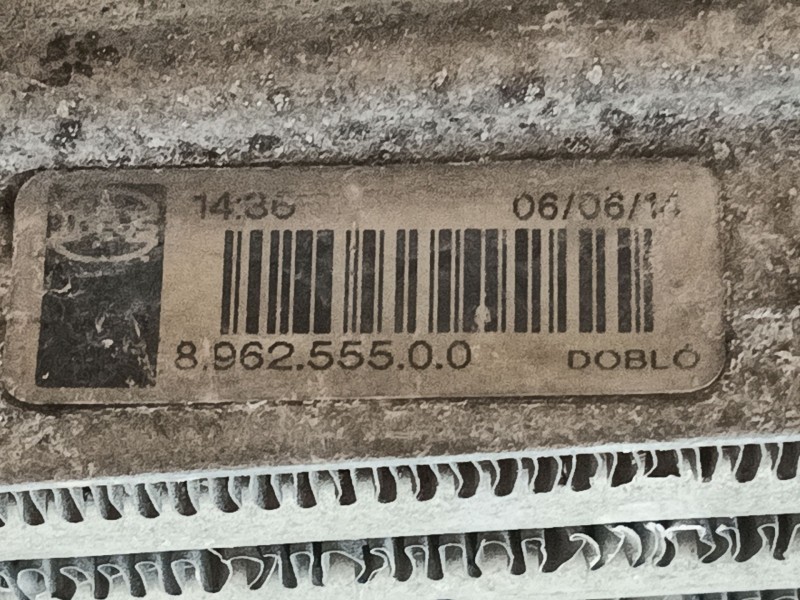 Recambio de intercooler para fiat doblo cargo (263_) 1.6 d multijet referencia OEM IAM 0000051833975  