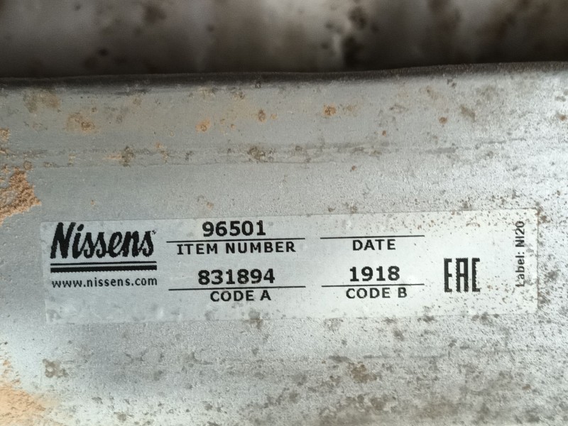 Recambio de intercooler para renault master iii caja/chasis (ev, hv, uv) 2.3 dci 130 rwd (hv01, hv10, hv11, hv12, uv01, uv10,...