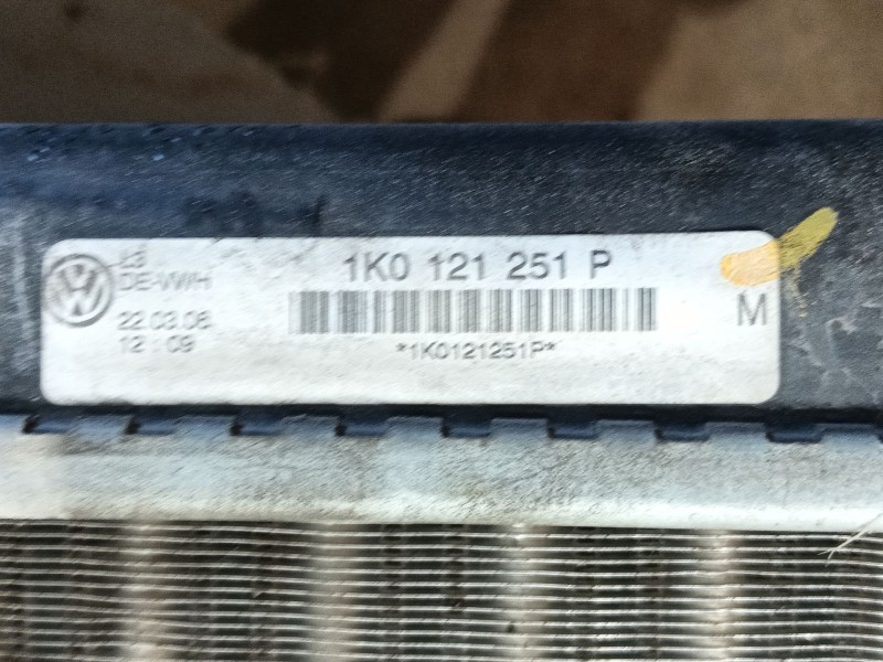 Recambio de radiador agua para volkswagen touran (1t1, 1t2) 1.6 referencia OEM IAM 1K0121251DF  