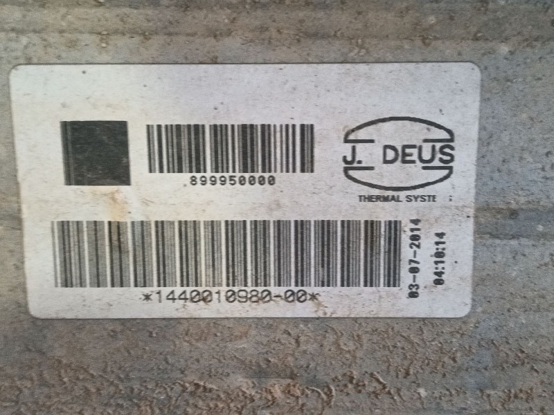 Recambio de intercooler para fiat scudo furgoneta (270_, 272_) 2.0 d multijet referencia OEM IAM   