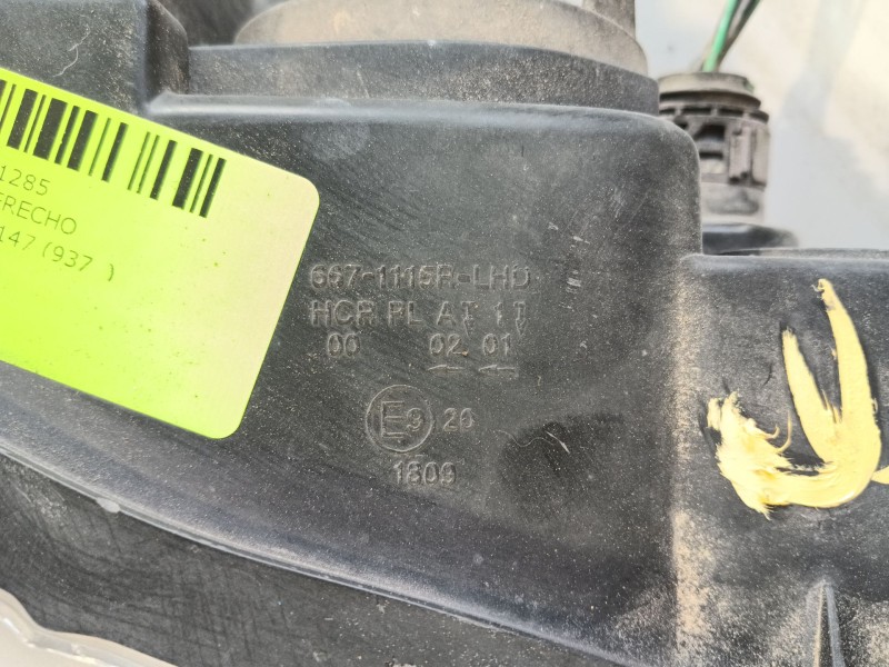 Recambio de faro derecho para alfa romeo 147 (937_) 1.9 jtd (937.axf1a, 937.bxf1a) referencia OEM IAM   