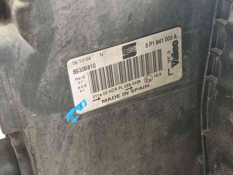Recambio de faro izquierdo para seat altea (5p1) 1.9 tdi referencia OEM IAM 5P1941005E  