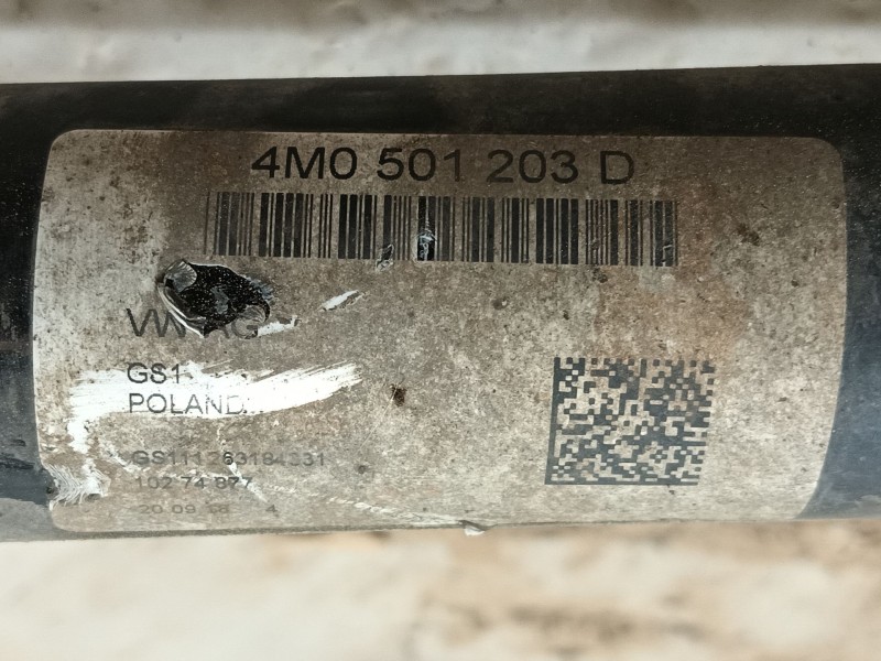 Recambio de transmision trasera izquierda para audi q8 (4mn, 4mt) 50 tdi mild hybrid quattro referencia OEM IAM 4M0501201D  