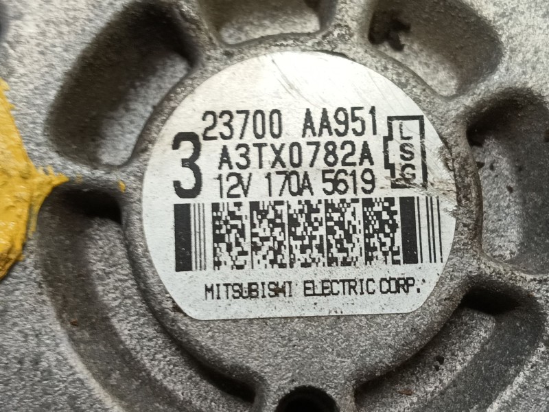 Recambio de alternador para subaru outback (bs) 2.0 d awd (bsd) referencia OEM IAM 23700AA951 A3TX0782A 