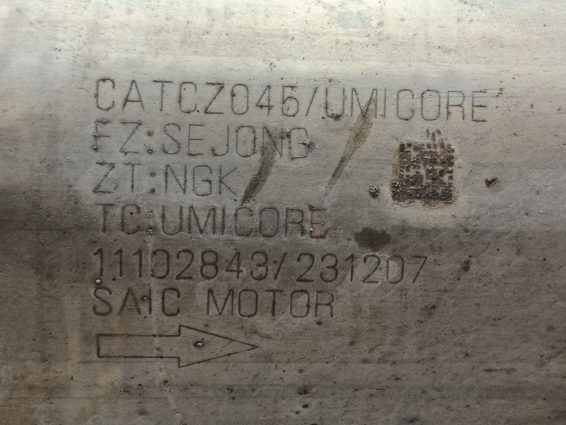 Recambio de catalizador para mg zs suv (azs1) 1.0 t-gdi referencia OEM IAM   