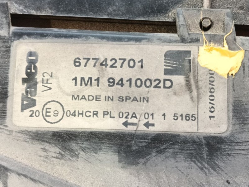 Recambio de faro derecho para seat leon (1m1) 1.6 16 v referencia OEM IAM   