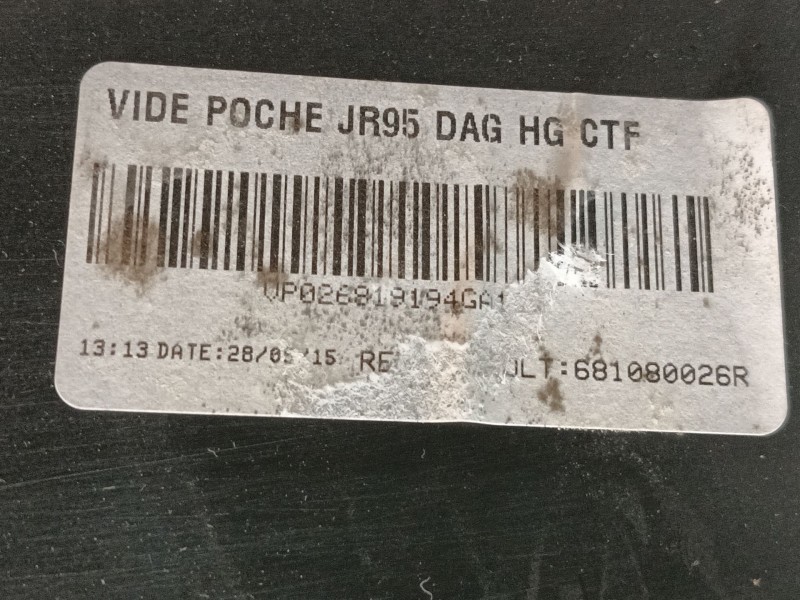 Recambio de guantera para renault scénic iii (jz0/1_) 1.5 dci referencia OEM IAM 681080026R 681080004R 