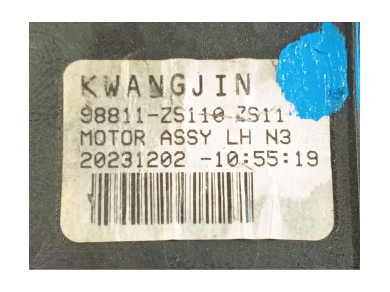 Recambio de elevalunas delantero izquierdo para mg zs suv (azs1) 1.0 t-gdi referencia OEM IAM 10789612 / 10373041  