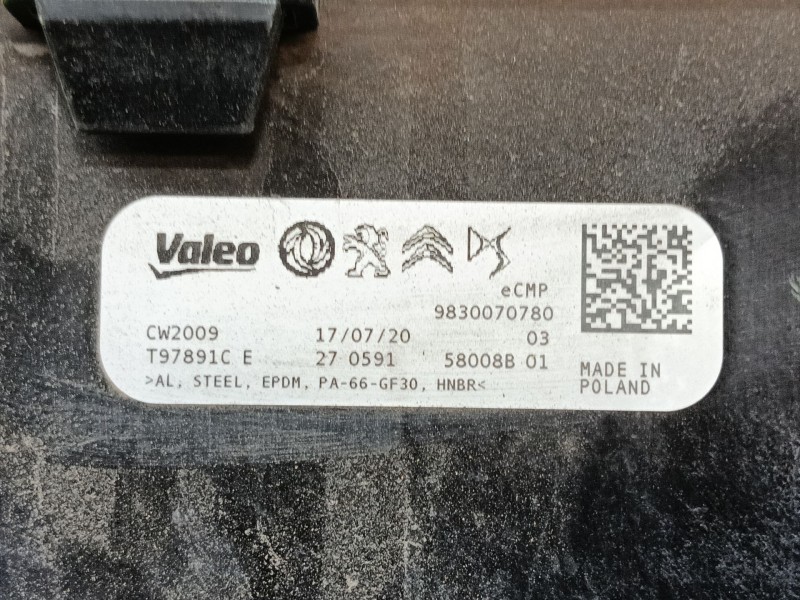 Recambio de condensador aire acondicionado para opel corsa f (p2jo) corsa-e (68) referencia OEM IAM 9830070780  