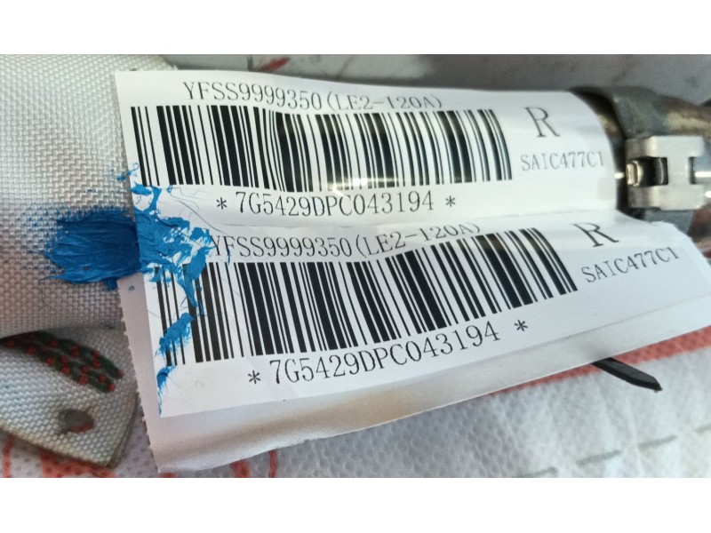 Recambio de airbag cortina delantero derecho para mg zs suv (azs1) 1.0 t-gdi referencia OEM IAM   