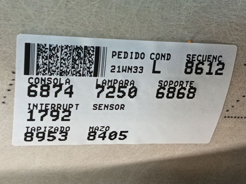 Recambio de techo interior para opel corsa f (p2jo) corsa-e (68) referencia OEM IAM   