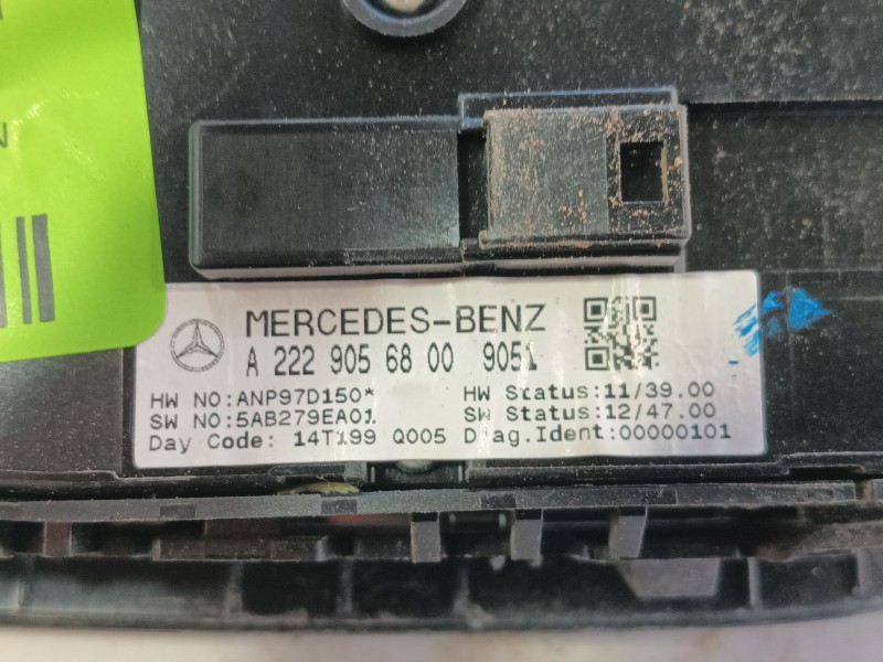 Recambio de mando elevalunas delantero izquierdo para mercedes-benz clase c (w205) c 180 bluetec / d (205.036) referencia OEM IA