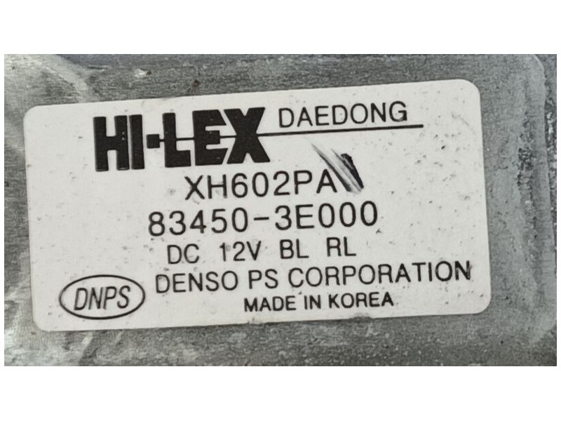 Recambio de elevalunas trasero izquierdo para kia sorento i (jc) 2.5 crdi referencia OEM IAM 834013E002 / 834033E000  