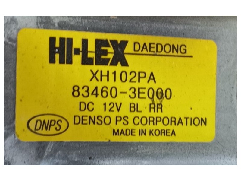 Recambio de elevalunas trasero derecho para kia sorento i (jc) 2.5 crdi referencia OEM IAM 834023E002 / 834043E000  