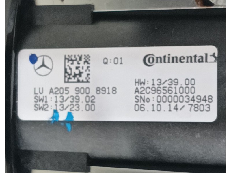 Recambio de consola central para mercedes-benz clase c (w205) c 180 bluetec / d (205.036) referencia OEM IAM   