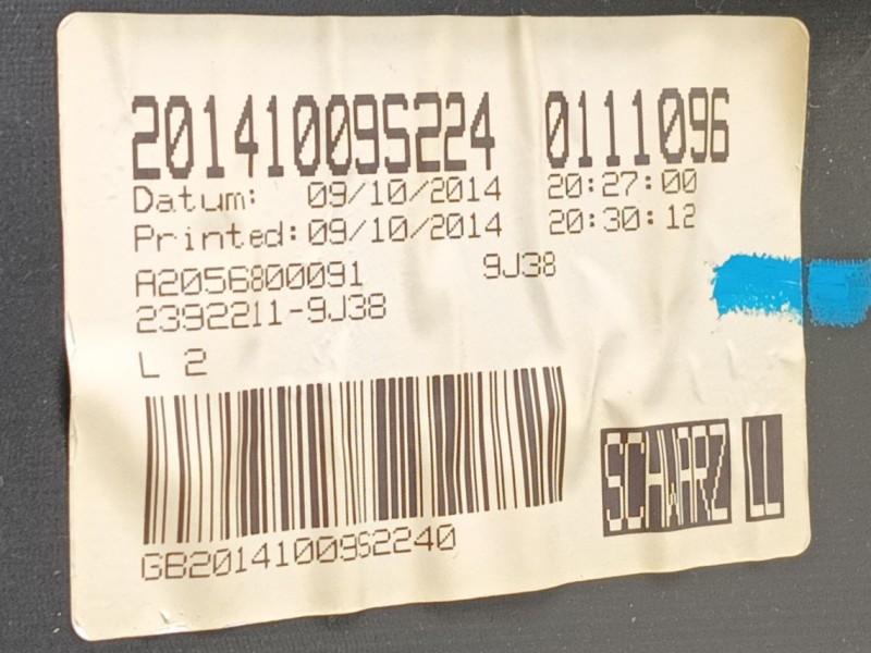 Recambio de guantera para mercedes-benz clase c (w205) c 180 bluetec / d (205.036) referencia OEM IAM   