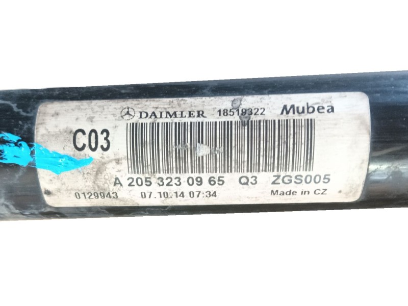 Recambio de barra estabilizadora delantera para mercedes-benz clase c (w205) c 180 bluetec / d (205.036) referencia OEM IAM   