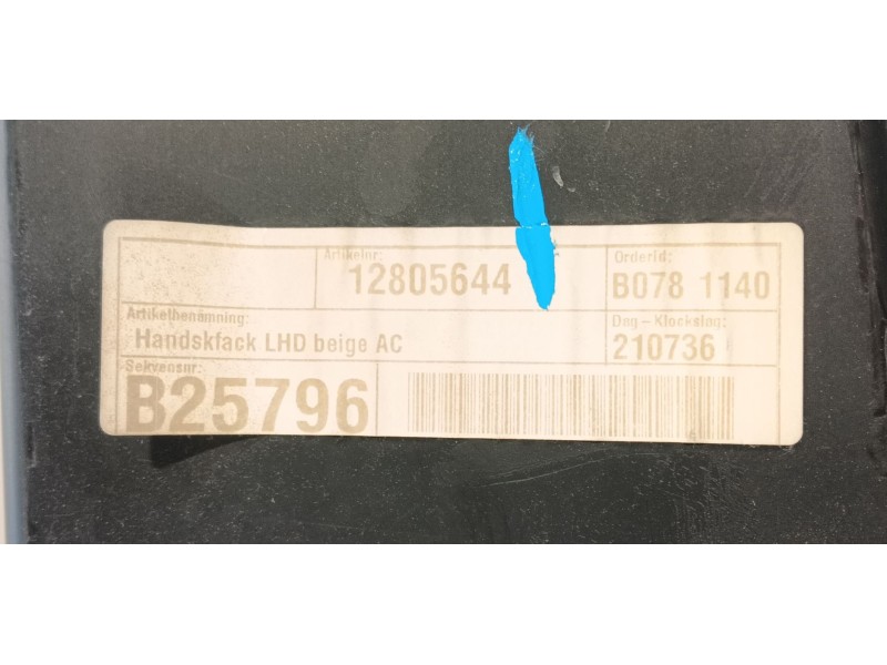 Recambio de guantera para saab 9-3 (ys3f, e79, d79, d75) 1.9 tid referencia OEM IAM 12805646  