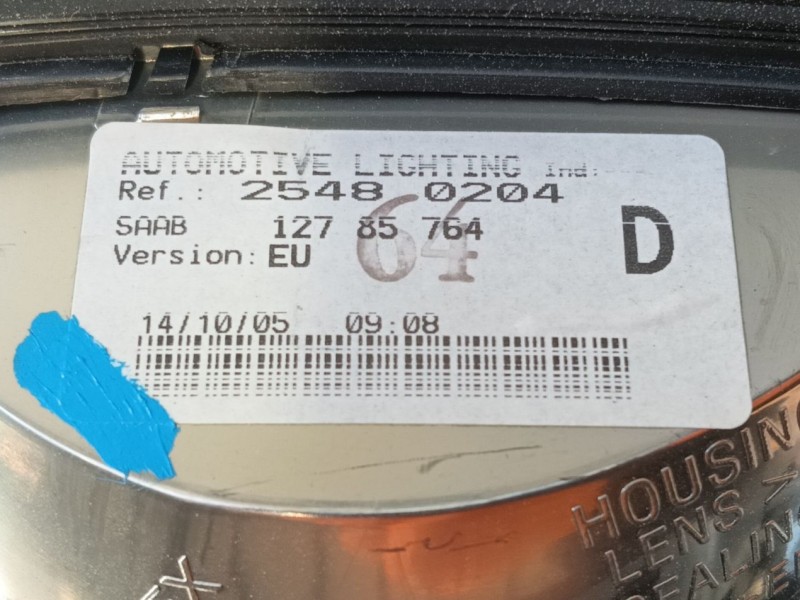 Recambio de piloto trasero derecho interior para saab 9-3 (ys3f, e79, d79, d75) 1.9 tid referencia OEM IAM 12777310  