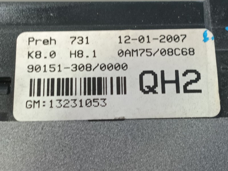 Recambio de mando calefaccion / aire acondicionado para opel zafira / zafira family b (a05) 1.9 cdti (m75) referencia OEM IAM   