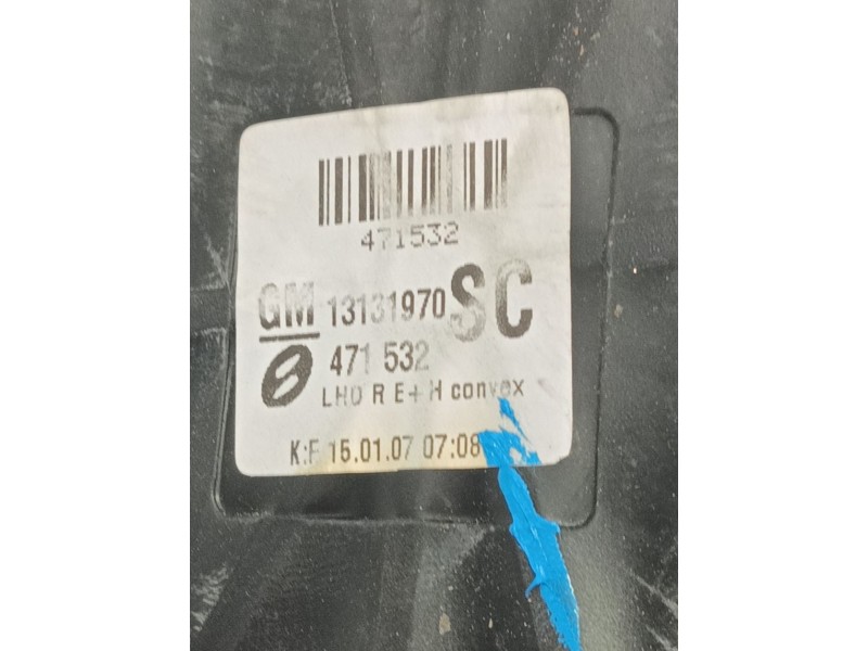 Recambio de espejo retrovisor derecho para opel zafira / zafira family b (a05) 1.9 cdti (m75) referencia OEM IAM   