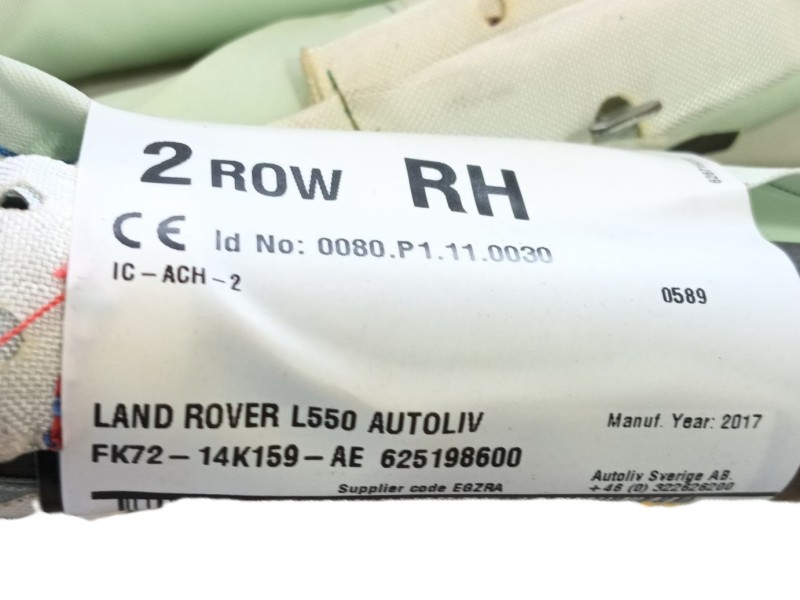 Recambio de airbag cortina delantero derecho para land rover discovery sport (l550) 2.0 d referencia OEM IAM   
