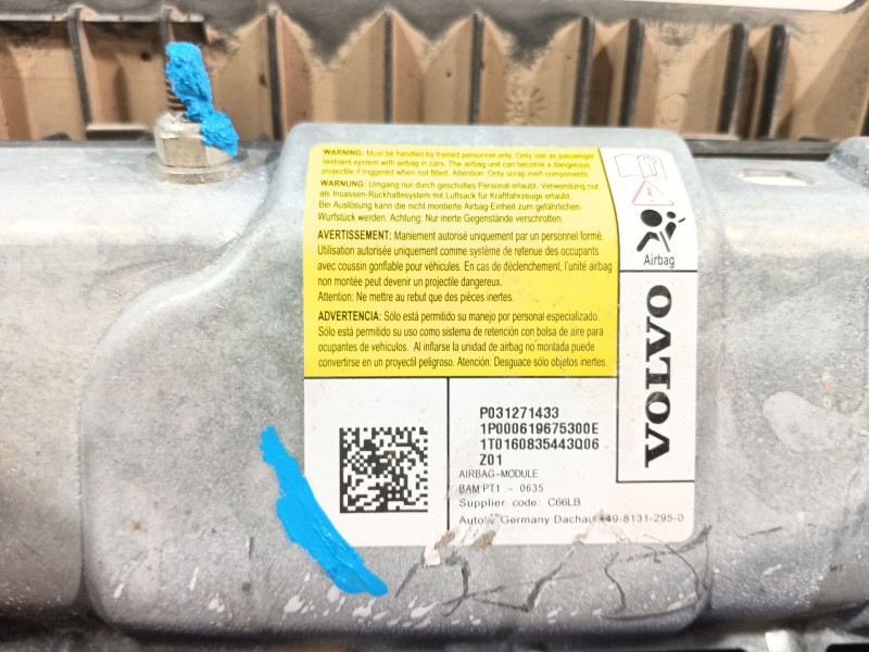 Recambio de airbag delantero izquierdo para volvo v40 hatchback (525) d2 referencia OEM IAM 31271433 P031271433 
