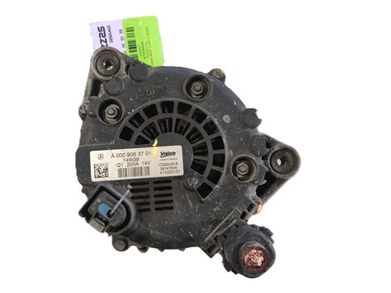 Recambio de alternador para mercedes-benz clase c (w205) c 180 bluetec / d (205.036) referencia OEM IAM 0009063701  