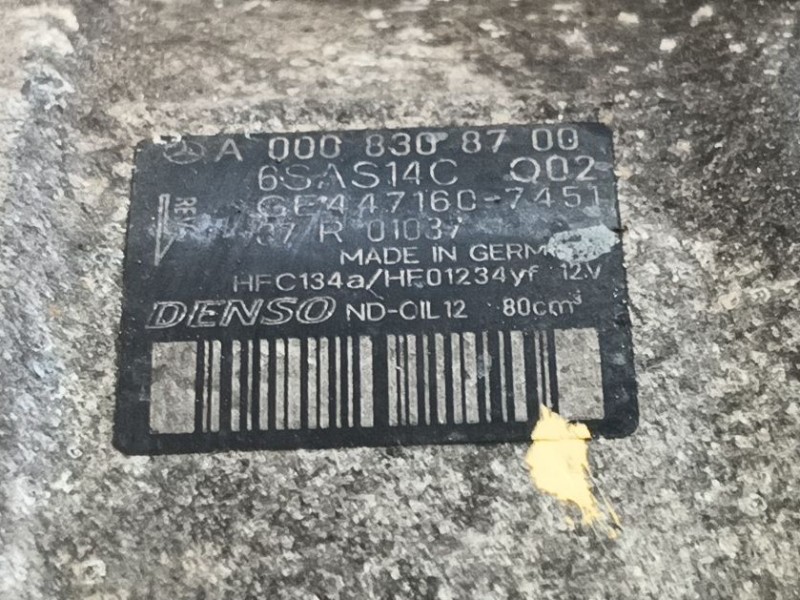 Recambio de compresor aire acondicionado para mercedes-benz clase c (w205) c 180 bluetec / d (205.036) referencia OEM IAM A00083