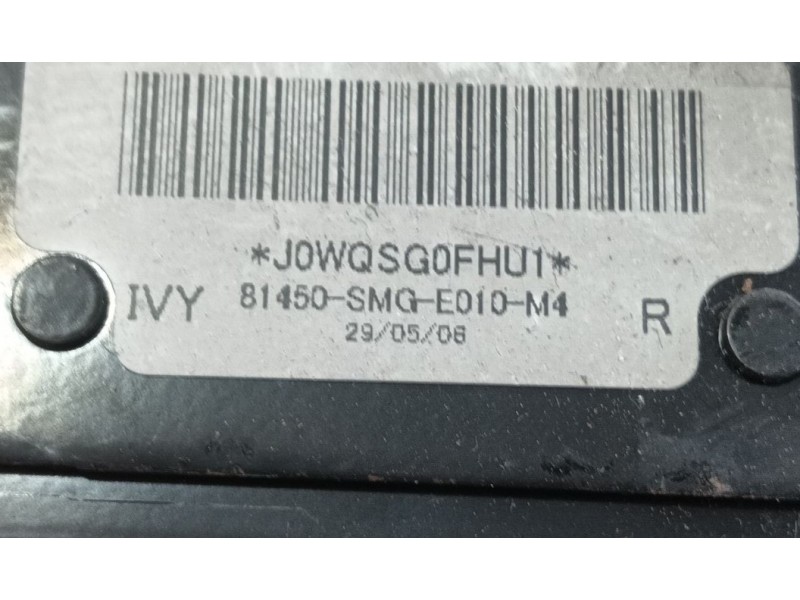 Recambio de cinturon seguridad delantero derecho para honda civic viii hatchback (fn, fk) 2.2 ctdi (fk3) referencia OEM IAM   