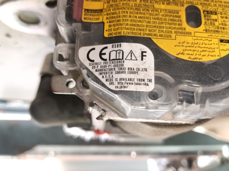 Recambio de cinturon seguridad delantero izquierdo para subaru outback (bs) 2.0 d awd (bsd) referencia OEM IAM 64620AL040WM  