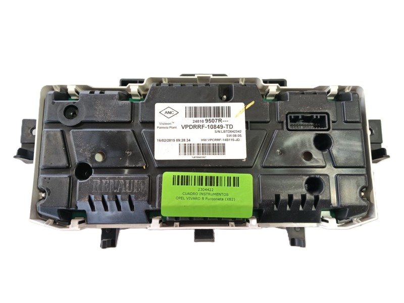 Recambio de cuadro instrumentos para opel vivaro b furgoneta (x82) 1.6 cdti (05) referencia OEM IAM   