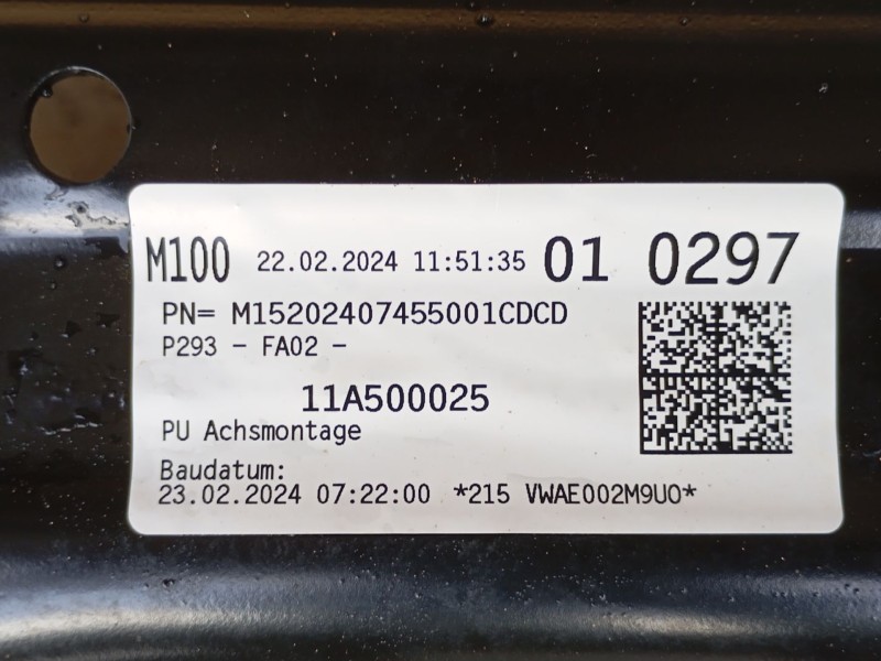 Recambio de puente trasero para volkswagen id.4 (e21) pro eléctrico referencia OEM IAM 1EA505235BQ  