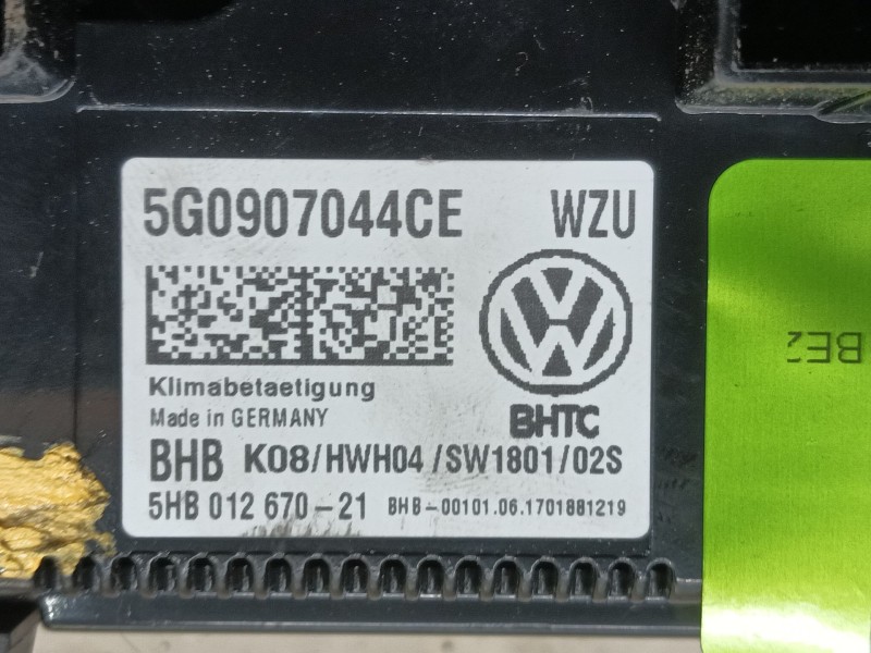 Recambio de mando calefaccion / aire acondicionado para volkswagen golf vii (5g1, bq1, be1, be2) 1.6 tdi referencia OEM IAM   