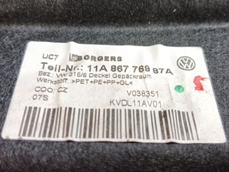 Recambio de bandeja trasera para volkswagen id.4 (e21) pro eléctrico referencia OEM IAM 11A867769  
