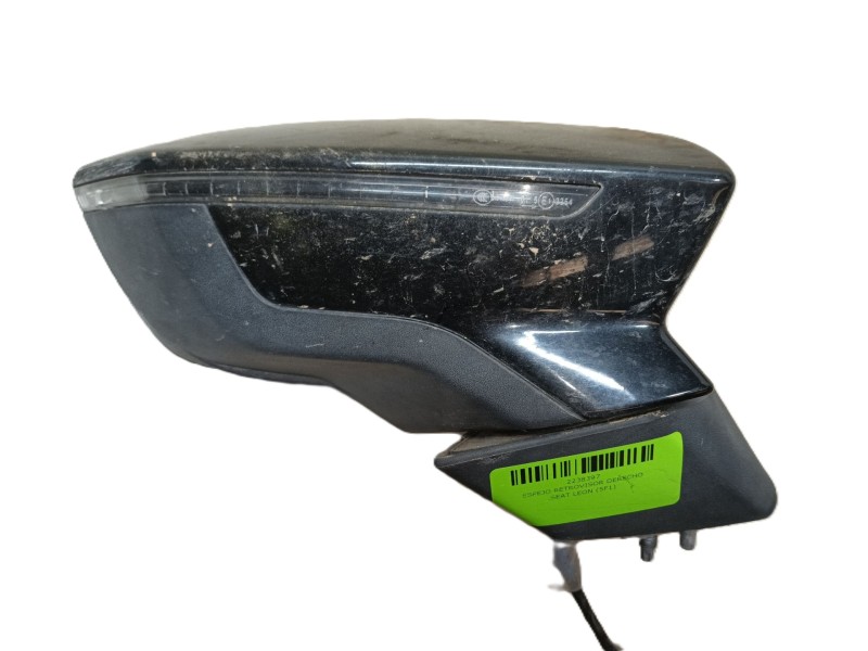 Recambio de espejo retrovisor derecho para seat leon (5f1) 1.6 tdi referencia OEM IAM 5F1857508N9B9  