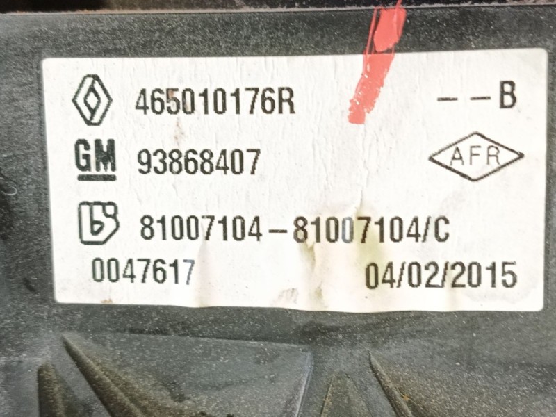 Recambio de pedal freno para opel vivaro b furgoneta (x82) 1.6 cdti (05) referencia OEM IAM   