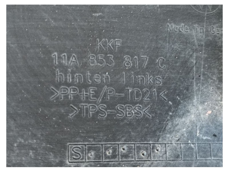 Recambio de aletin trasero izquierdo para volkswagen id.4 (e21) pro eléctrico referencia OEM IAM   