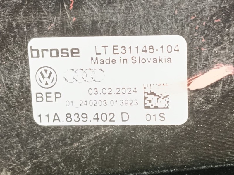 Recambio de elevalunas trasero derecho para volkswagen id.4 (e21) pro eléctrico referencia OEM IAM 11A839462E  