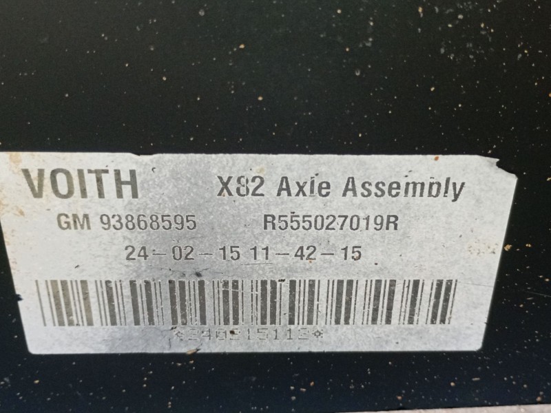 Recambio de puente trasero para opel vivaro b furgoneta (x82) 1.6 cdti (05) referencia OEM IAM 93458081  