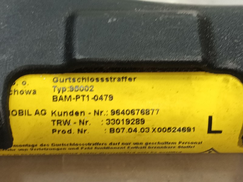 Recambio de enganche cinturon delantero izquierdo para citroën c3 i (fc_, fn_) 1.4 hdi referencia OEM IAM 8973TH 33019289 